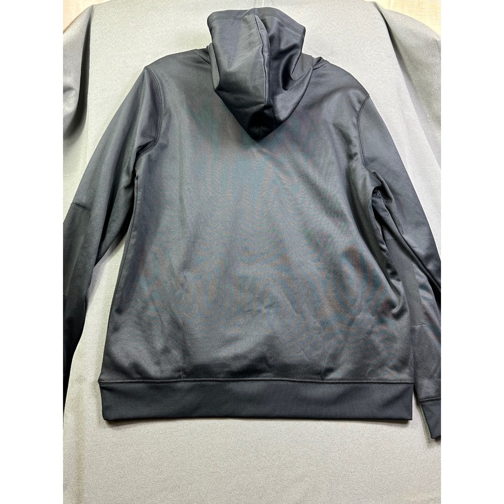 NASA Men's Black Tech Fleece Graphic Hoodie Sweatshirt Blue LandsEnd 62830 Large - Picture 11 of 12